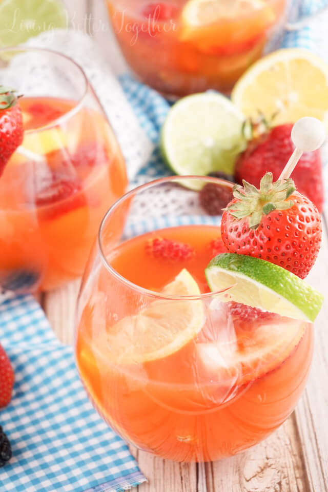 Mixed Fruit Sangria Mocktail - Sugar & Soul