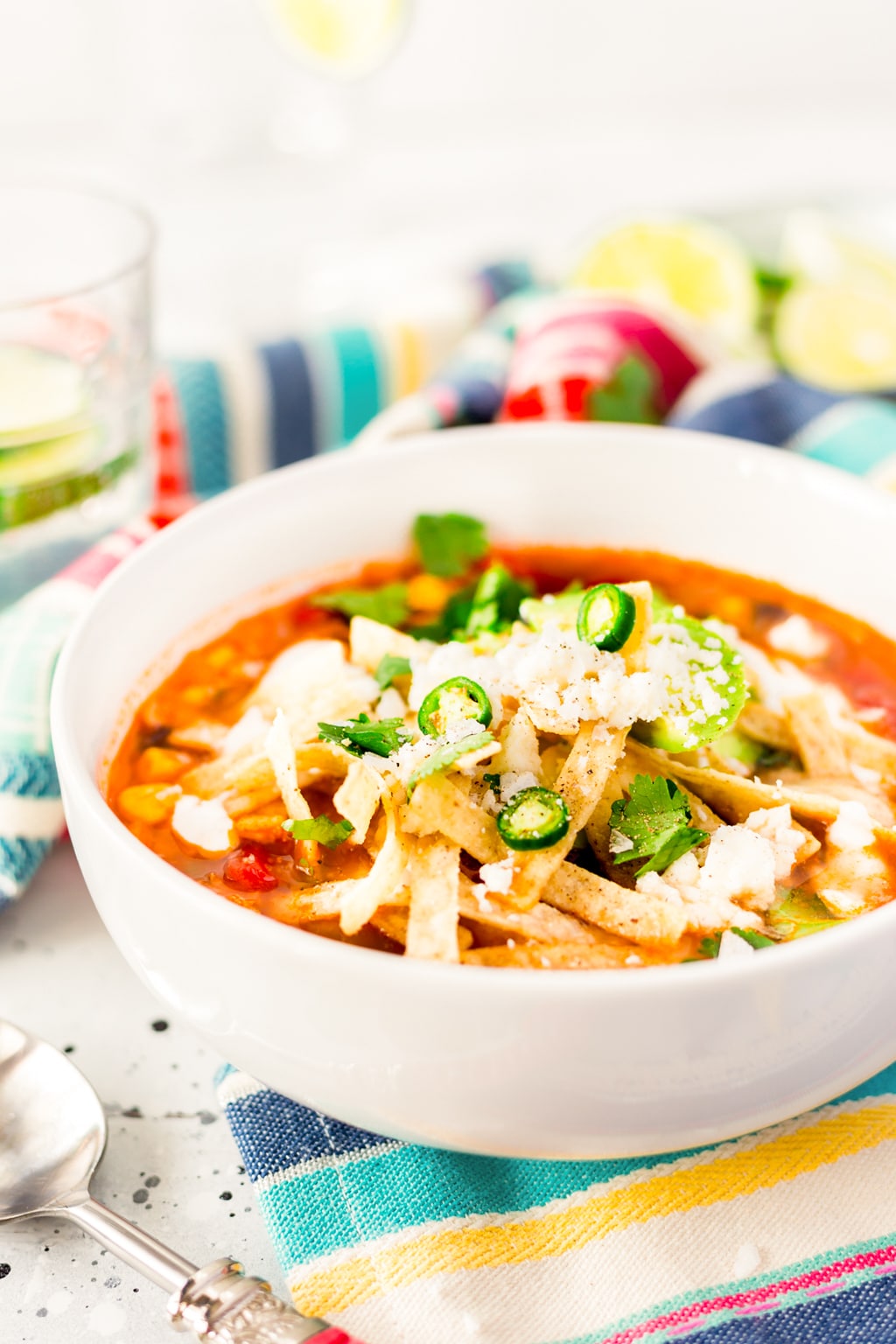 Easy Slow Cooker Chicken Tortilla Soup Sugar & Soul