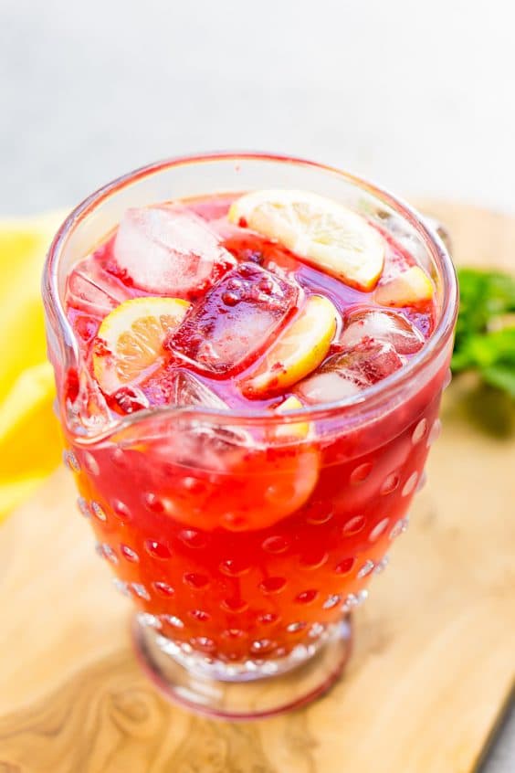 Sparkling Raspberry Lemonade Recipe Sugar And Soul