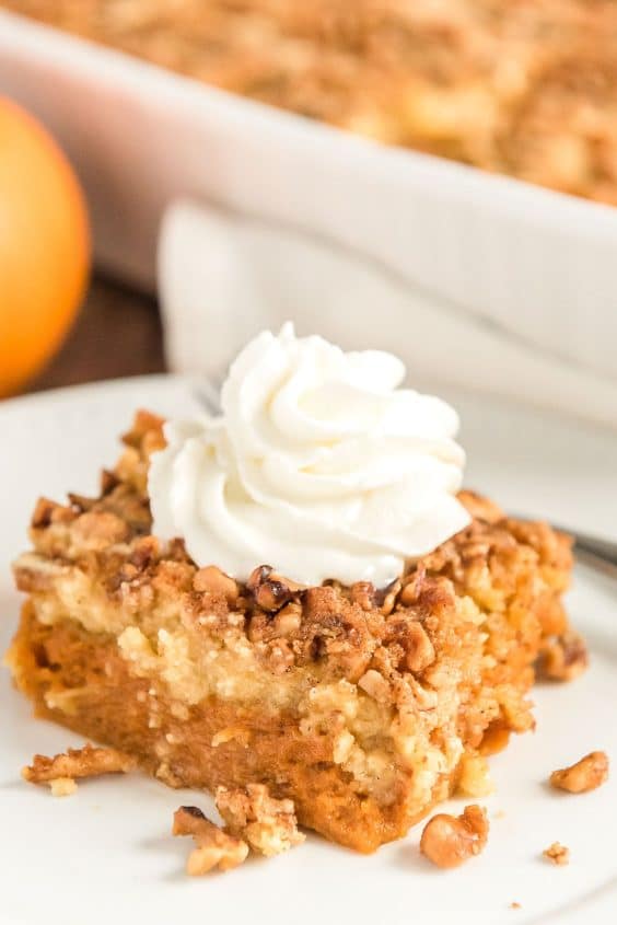 Pumpkin Dump Cake Recipe