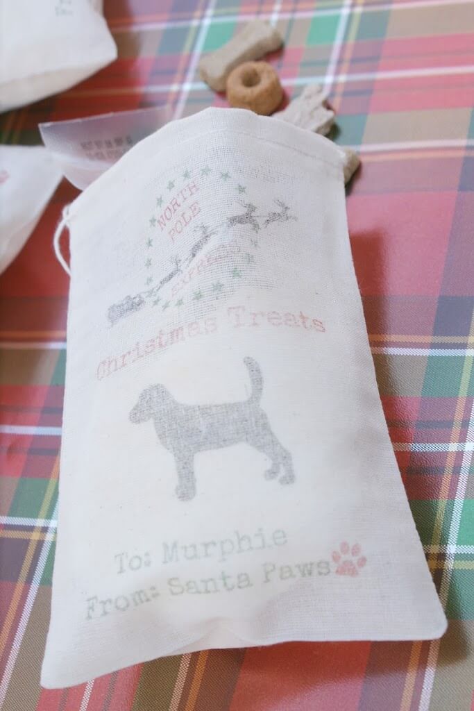 Christmas Dog Treat Bags | Sugar & Soul