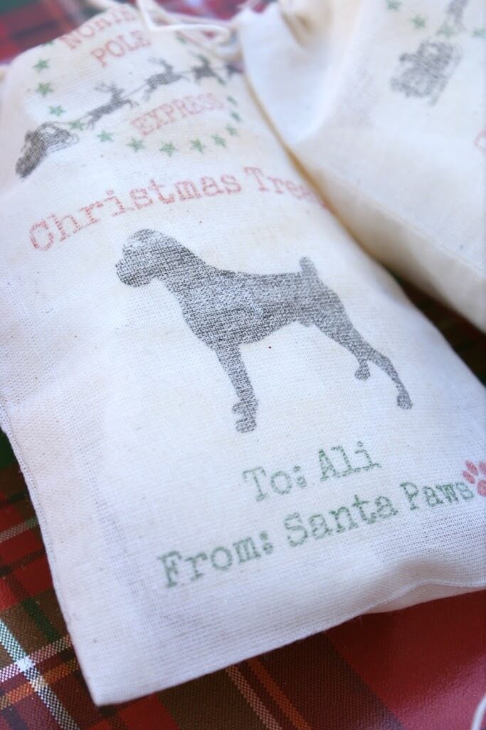 Christmas Dog Treat Bags | Sugar & Soul