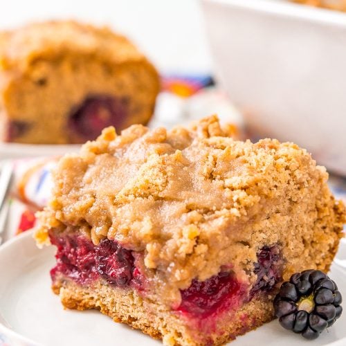 Blackberry Coffee Cake With Brown Sugar Crumble Sugar And Soul