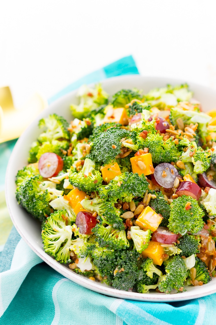 Easy Broccoli Salad Recipe | Sugar & Soul