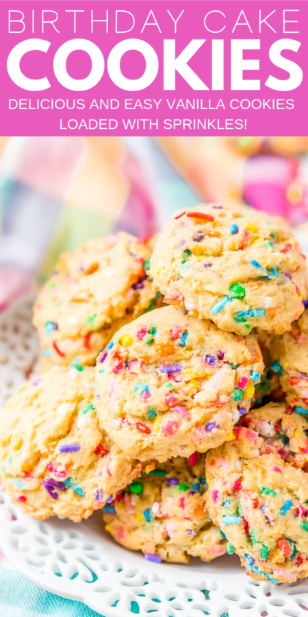 Birthday Cake Pudding Cookies