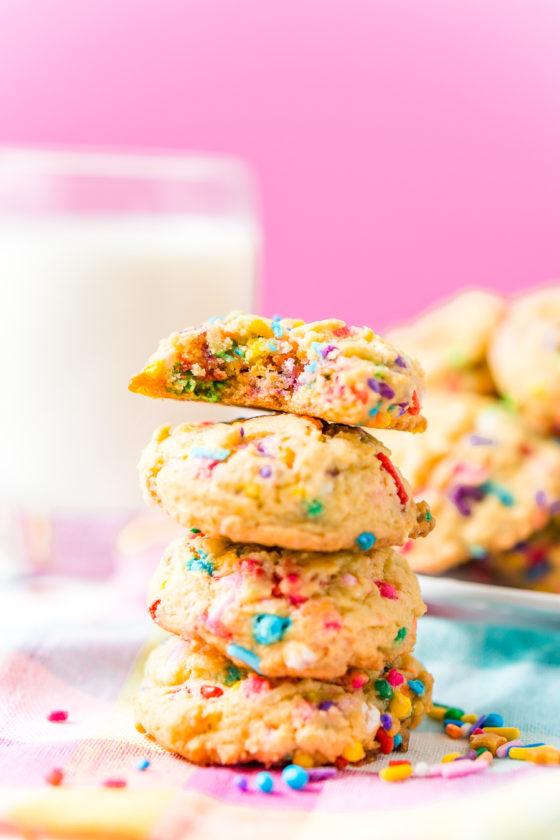 Birthday Cake Pudding Cookies