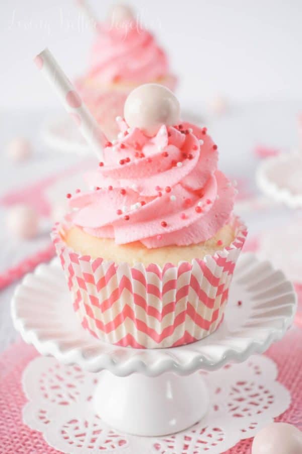 Strawberry Milkshake Cupcakes - Sugar and Soul