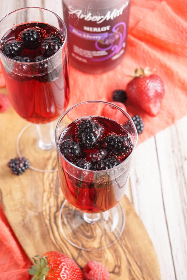 Berry Wine Icebox Cake & Blackberry Spritzers
