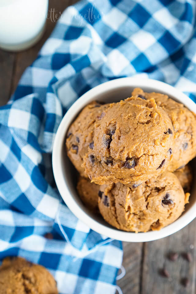 4Ingredient Pumpkin Chocolate Chip Cookies Sugar and Soul