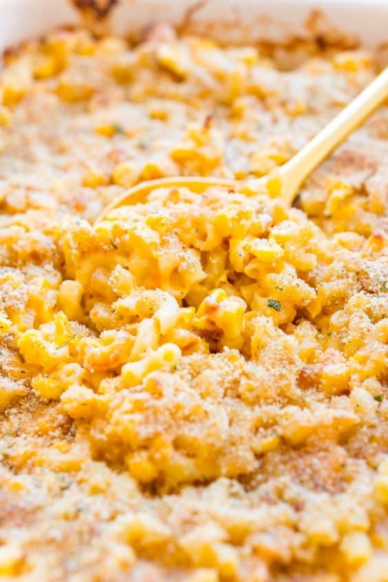 One Dish Corn Mac and Cheese Recipe | Sugar & Soul