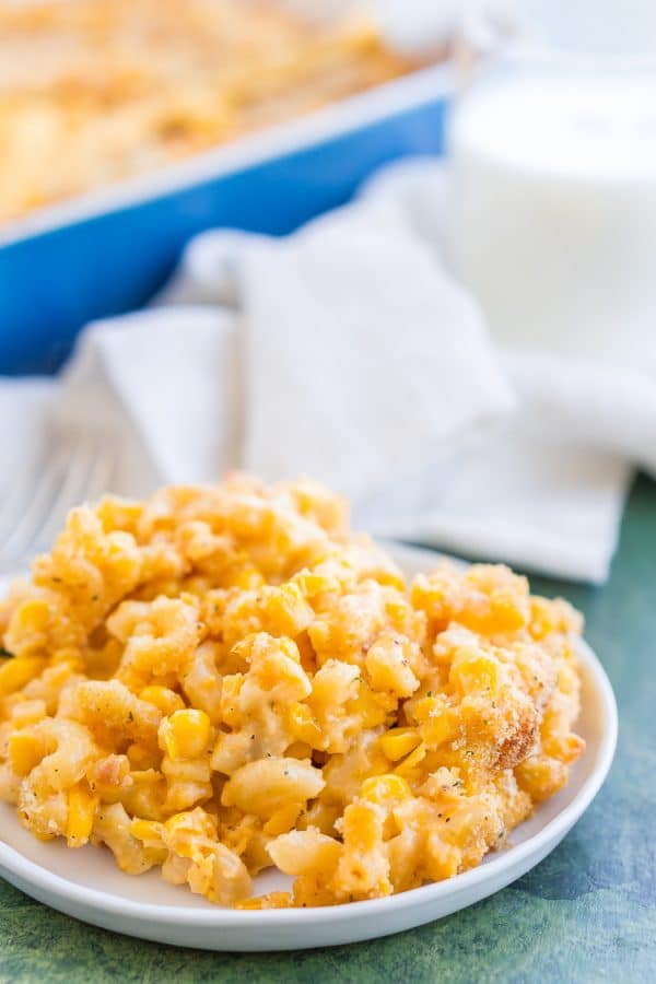 One Dish Corn Mac and Cheese Recipe | Sugar & Soul