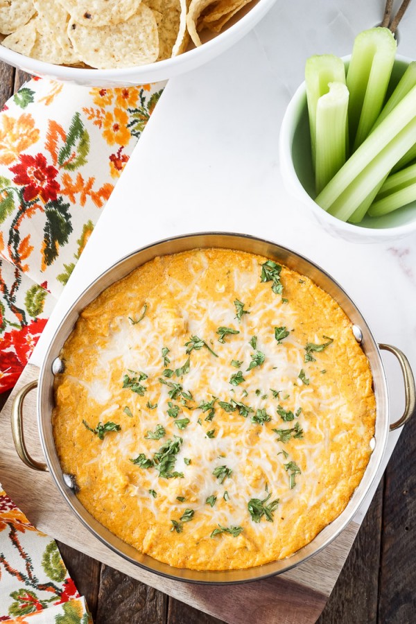 Easy Baked Buffalo Chicken Dip Recipe | Sugar & Soul