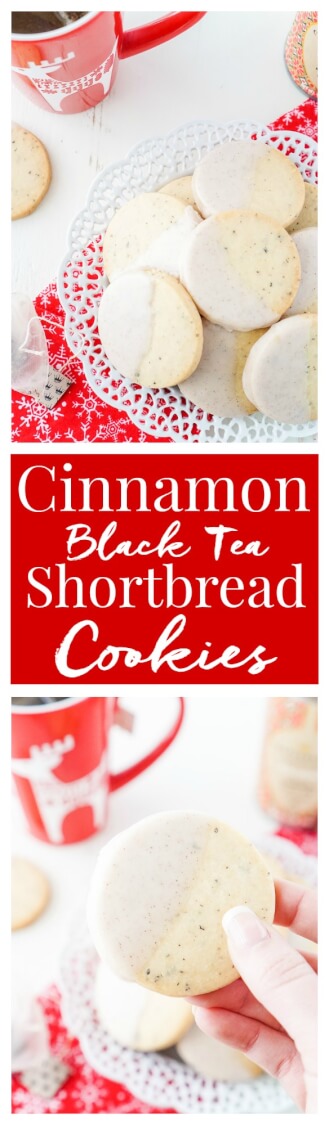 Cinnamon Black Tea Shortbread Cookies | Sugar and Soul