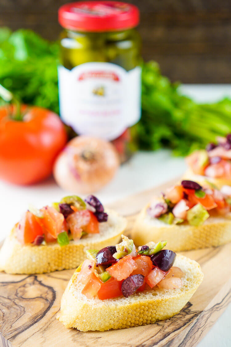 Tomato Olive Bruschetta | Sugar & Soul