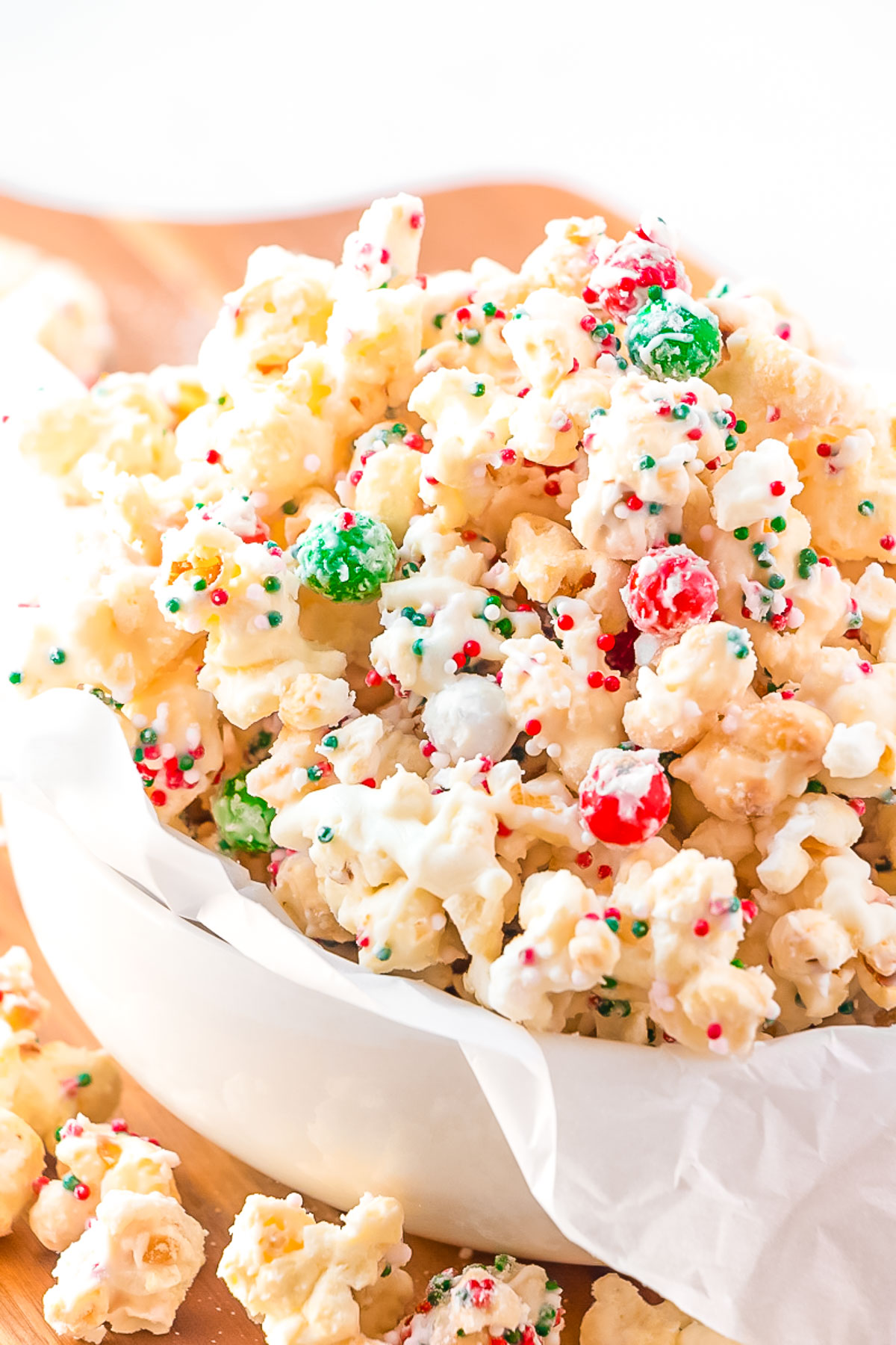 Easy Christmas Popcorn Recipe | Sugar and Soul Co