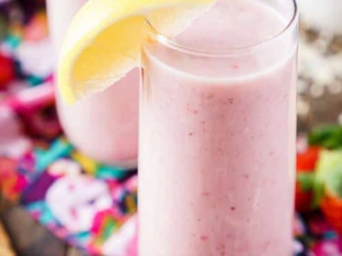 Strawberry Banana Lemon Smoothie - Sugar and Soul