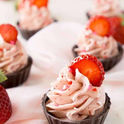 Strawberry Mousse Cups - Sugar and Soul