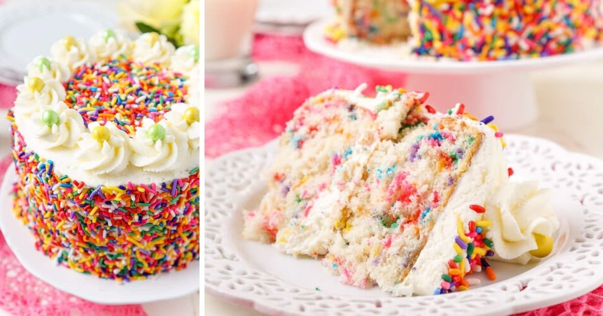 Funfetti Layer Cake with Cream Cheese Frosting - Joanne Eats Well With  Others