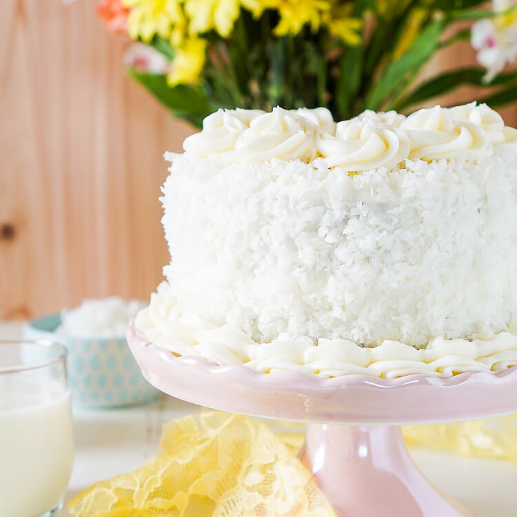 Classic Coconut Cake - Sugar and Soul