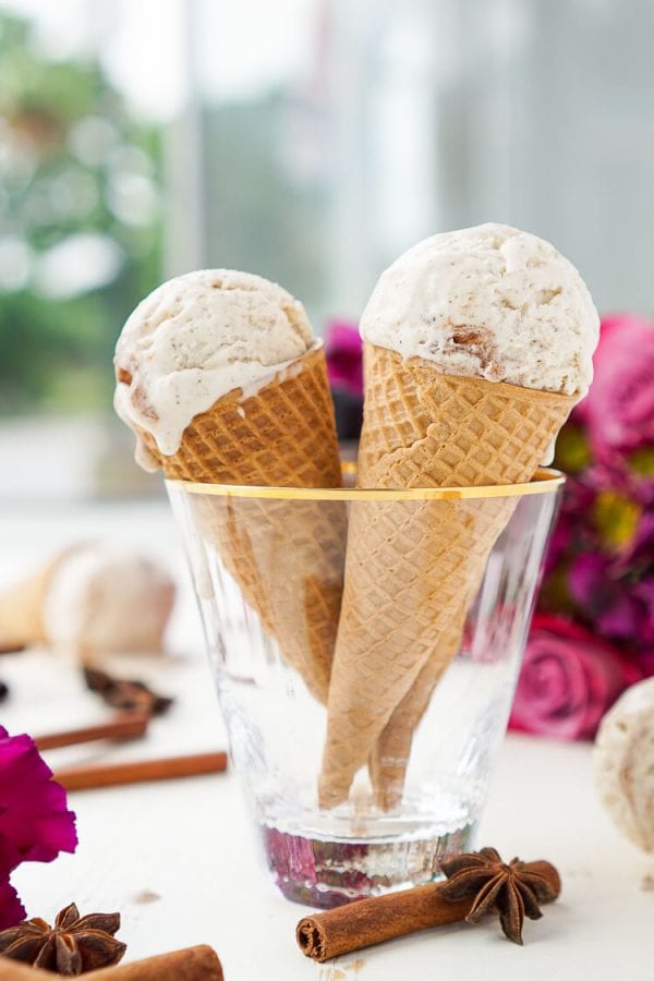 No Churn Chinese Five Spice Ice Cream - Sugar and Soul