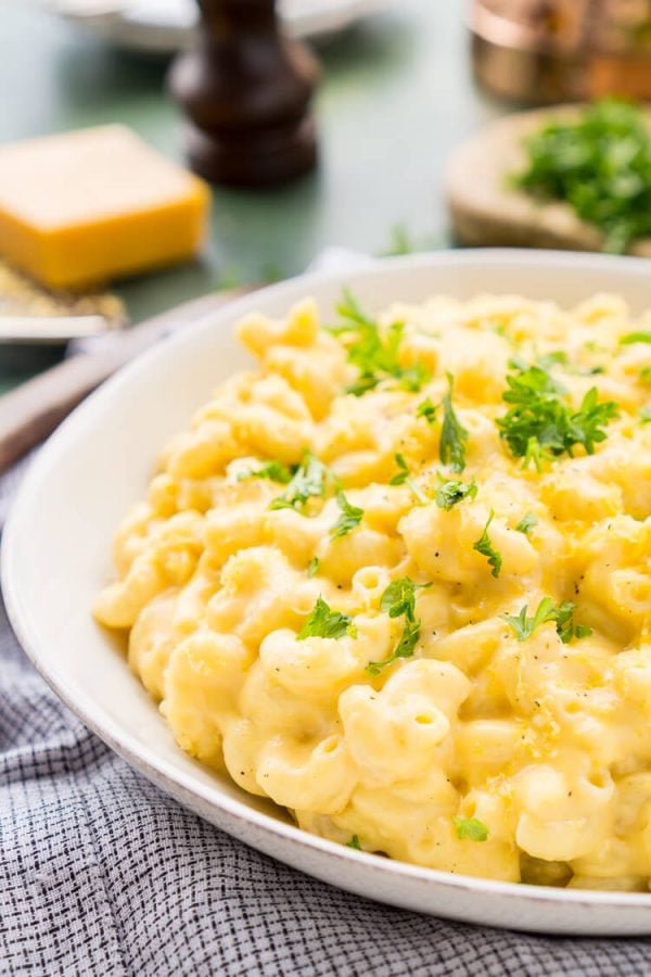 Stovetop Mac and Cheese (Heavy Cream) - Sugar and Soul