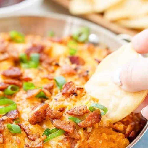 Cheesy Bacon BBQ Chicken Dip