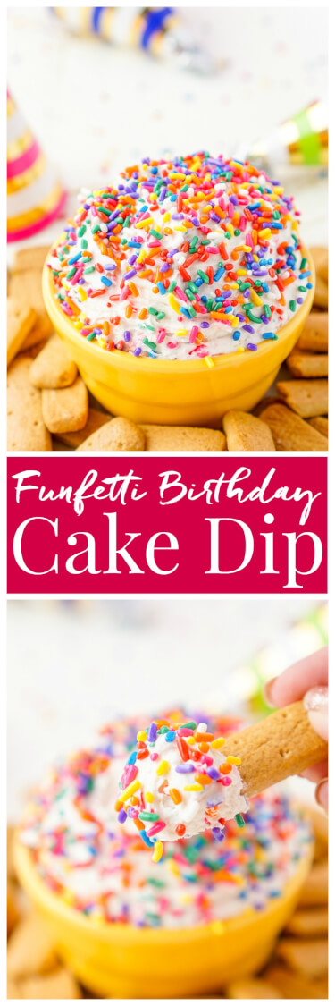 Funfetti Birthday Cake Dip - Sugar and Soul