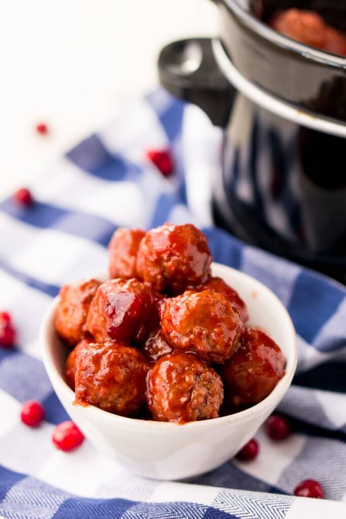 Easy Cranberry Orange Meatballs - Sugar and Soul