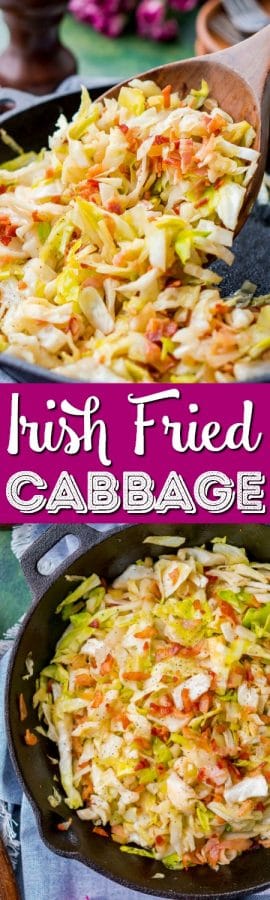 Easy Irish Fried Cabbage and Bacon - Sugar and Soul