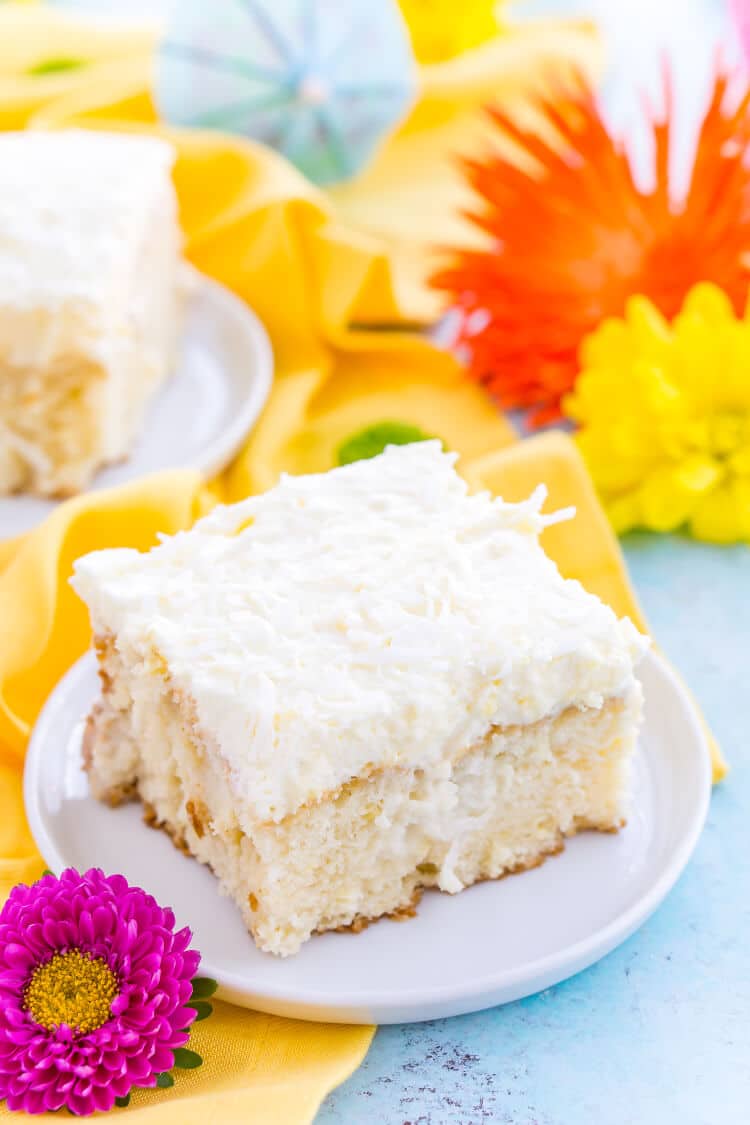 Coconut Poke Cake Sugar & Soul