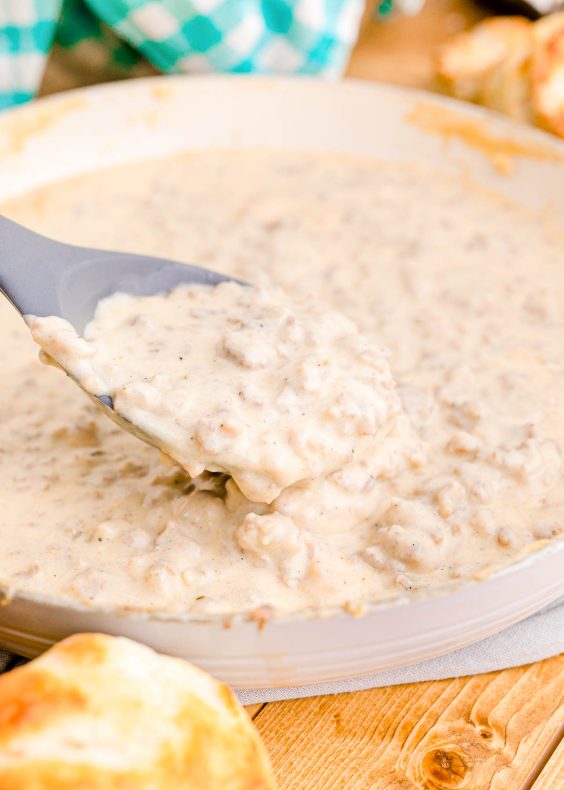 Biscuits and Sausage Gravy - Sugar and Soul