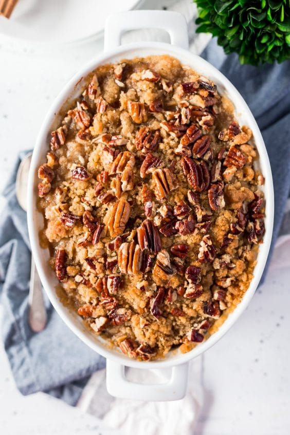 Sweet Potato Casserole Side Dish Recipe | Sugar & Soul