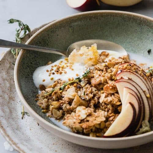 Easy Warm Granola Breakfast Bowl | Sugar & Soul