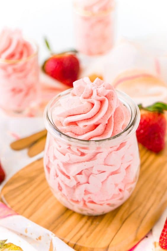 Easy Whipped Strawberry Frosting Recipe Sugar & Soul