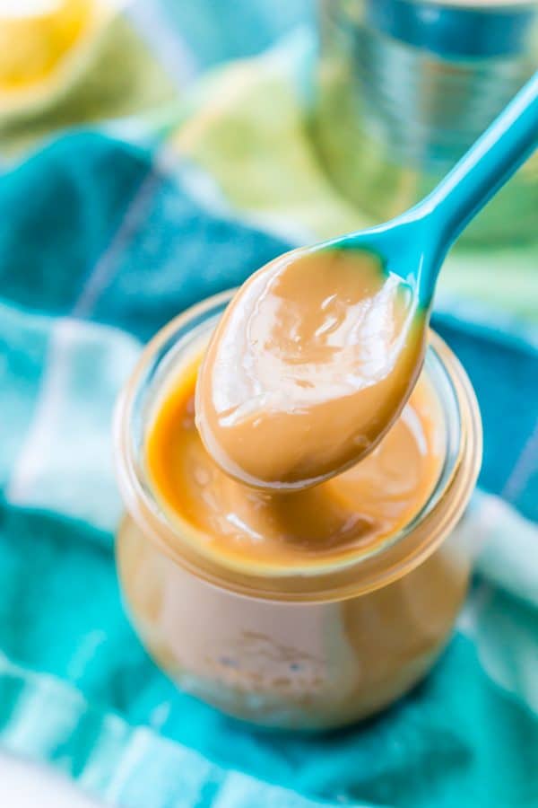 Slow Cooker Dulce de leche Caramel Sauce Sugar & Soul