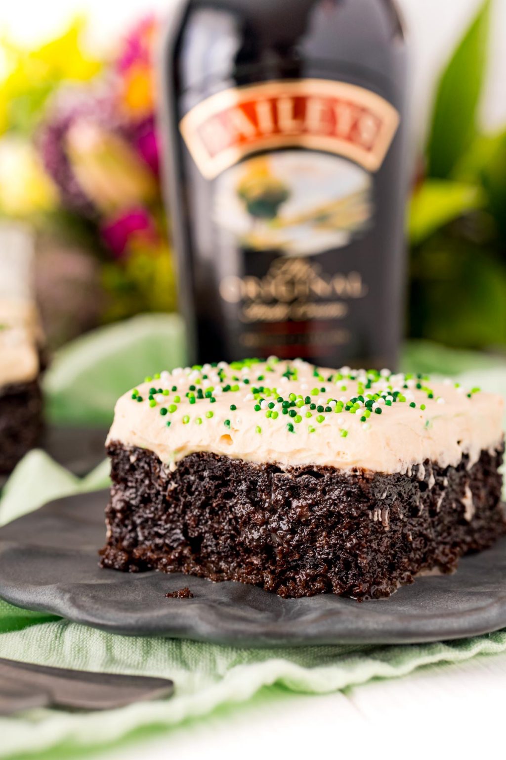 Chocolate Irish Cream Cake Recipe | Sugar & Soul