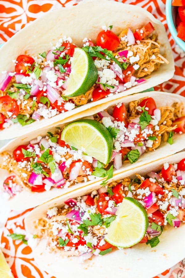 Easy Shredded Chicken Tacos Recipe | Sugar & Soul