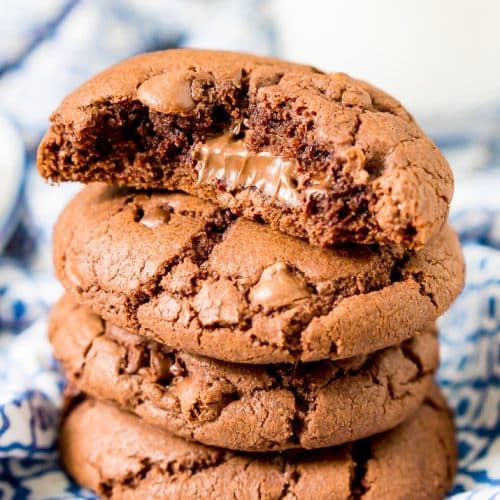 Nutella Stuffed Cookies Recipe Sugar And Soul