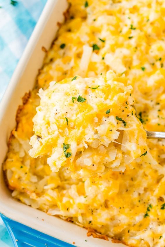 Hashbrown Casserole - Cracker Barrel Copycat | Sugar & Soul