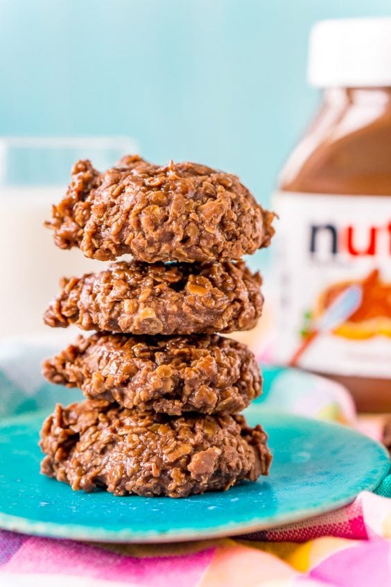 Nutella No Bake Cookies Recipe | Sugar and Soul Co