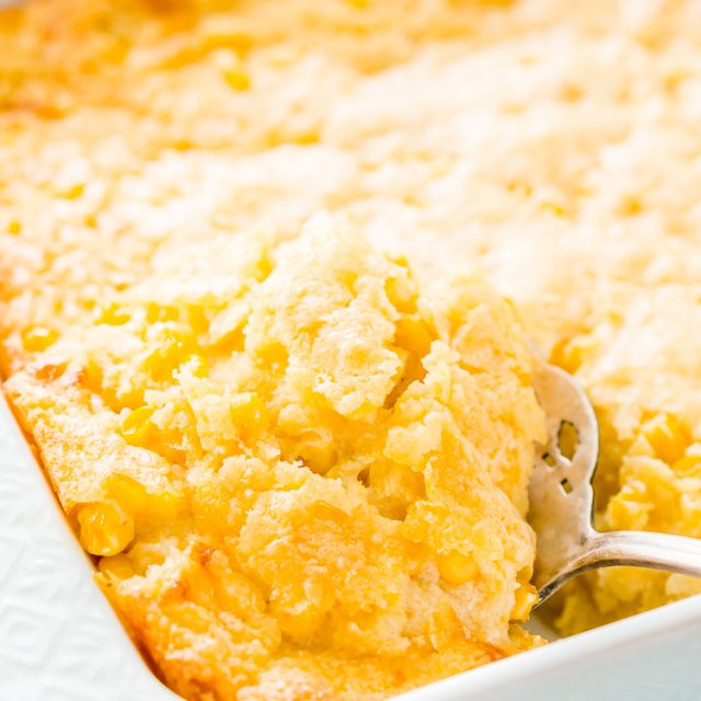 Best Jiffy Cheesy Corn Casserole Recipe - Sugar and Soul