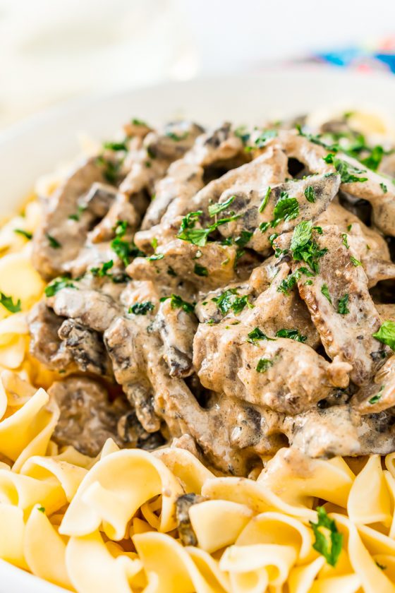 Beef Stroganoff - Easy Dinner Recipe | Sugar and Soul Co