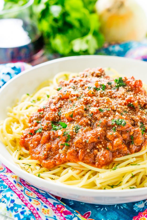 Spaghetti Bolognese Sauce Recipe | Sugar & Soul