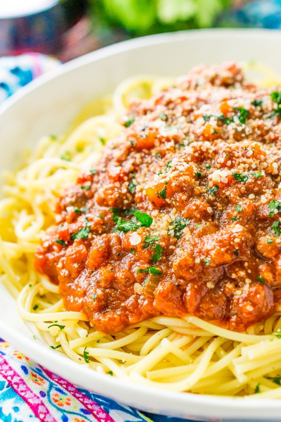 Spaghetti Bolognese Sauce Recipe | Sugar & Soul