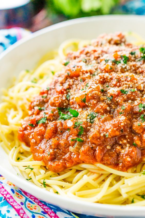 Spaghetti Bolognese Sauce Recipe | Sugar & Soul