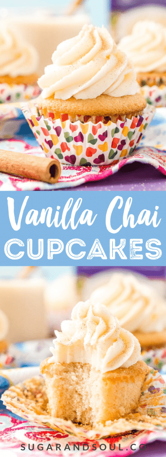 Chai Cupcakes Dessert Recipe | Sugar and Soul Co