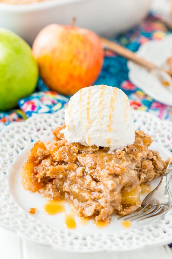 Apple Dump Cake Recipe - 4 Ingredients! | Sugar & Soul