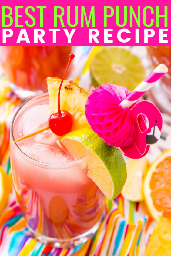 Rum Punch Party Drink Recipe | Sugar and Soul Co