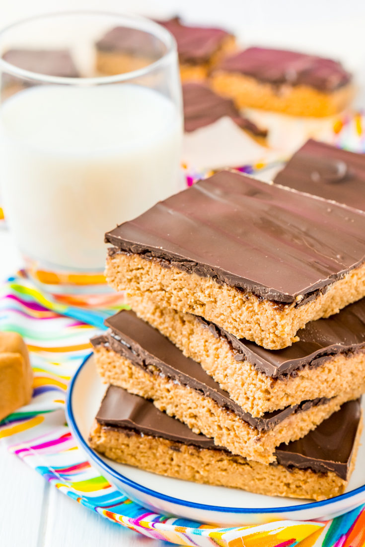 Peanut Butter Bars Recipe 5 Ingredients! Sugar and Soul