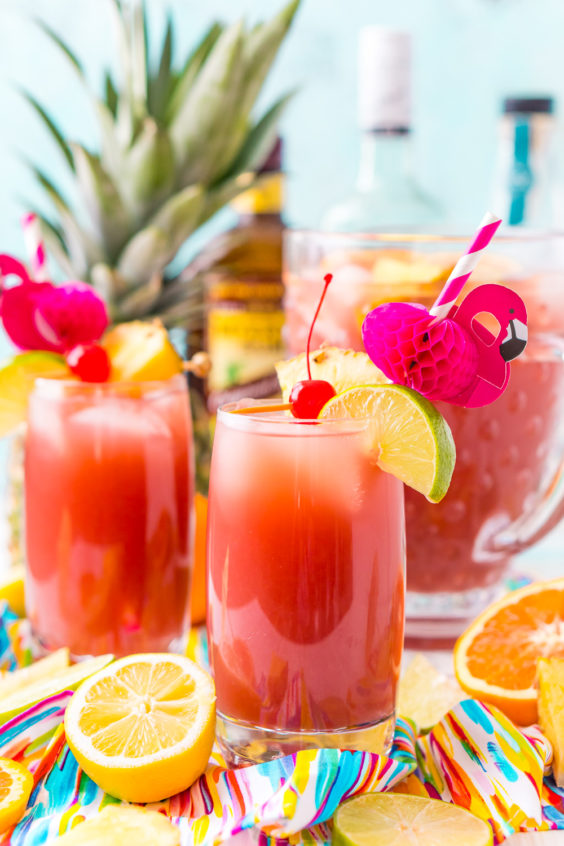 Rum Punch Party Drink Recipe | Sugar and Soul Co